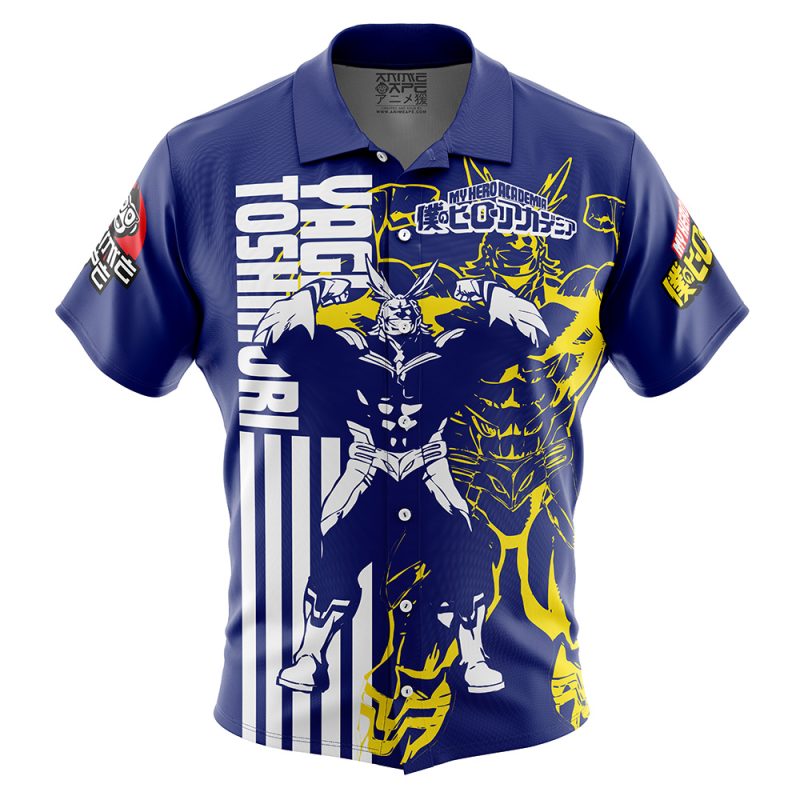 Yagi Toshinori (All Might) My Hero Academia Button Up Hawaiian Shirt