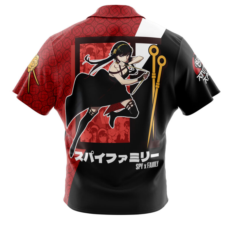 Yor Forger Spy x Family Button Up Hawaiian Shirt - Image 2