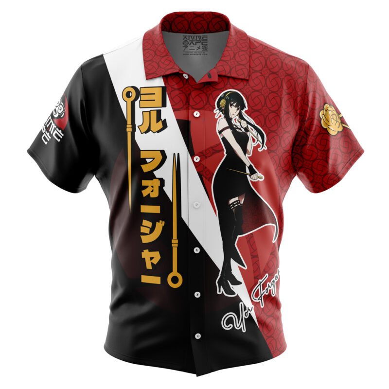Yor Forger Spy x Family Button Up Hawaiian Shirt