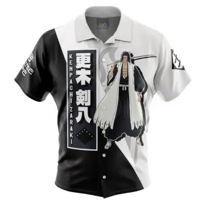 Zaraki Kenpachi TYBWA Bleach Button Up Hawaiian Shirt