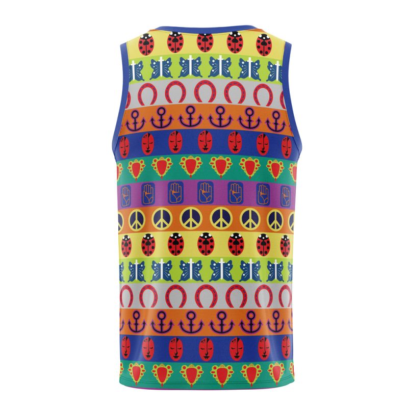 All Symbols Pattern Jojo's Bizarre Adventure Basketball Jersey - Image 2