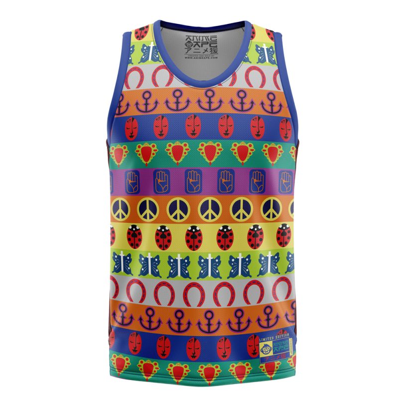 All Symbols Pattern Jojo's Bizarre Adventure Basketball Jersey