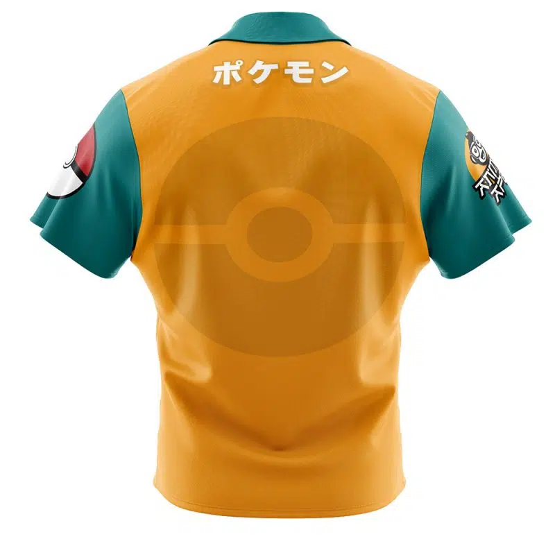 Charizard Face Pokemon Button Up  Hawaiian Shirt - Image 2