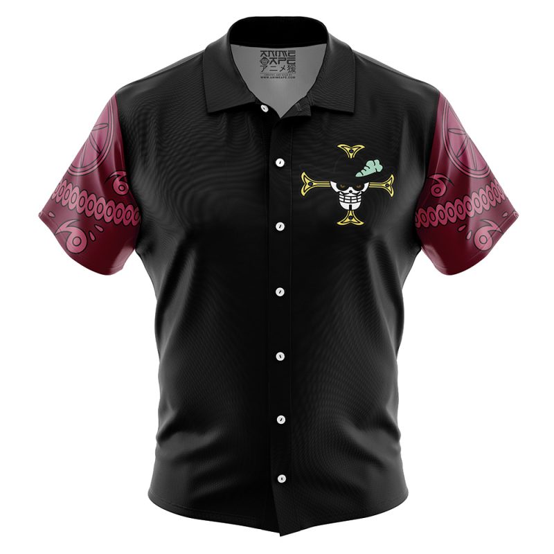 Dracule Mihawk OP Button Up Hawaiian Shirt