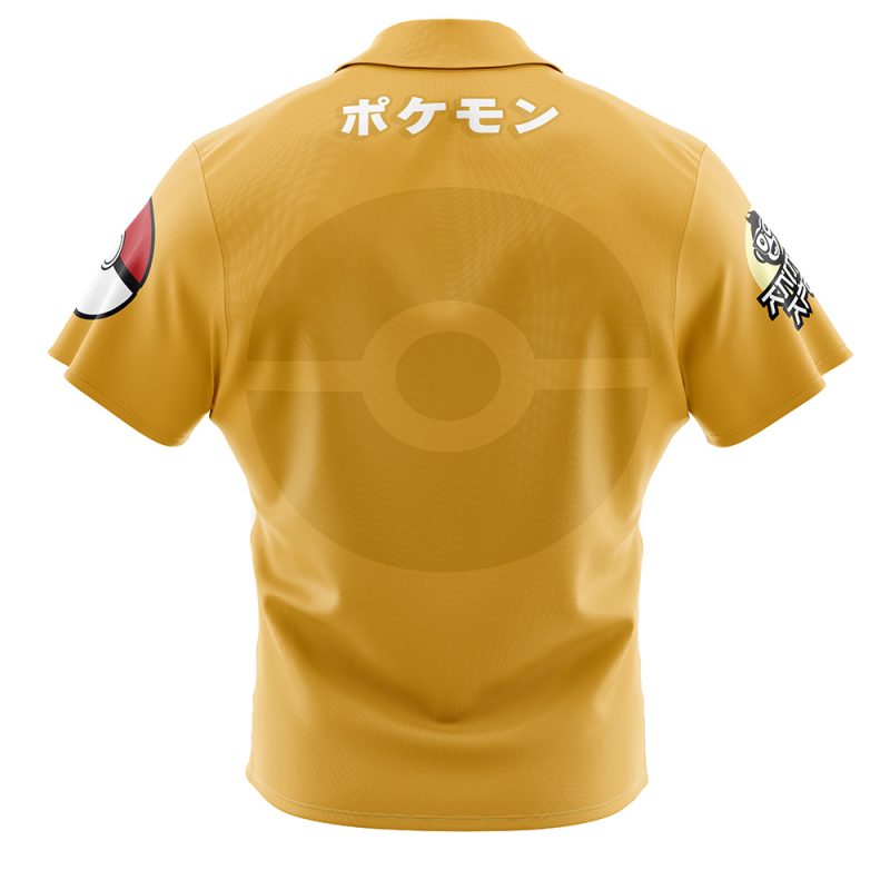 Dragonite Face Pokemon Button Up  Hawaiian Shirt - Image 2