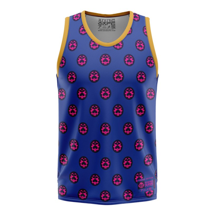 Giorno Giovanna Anime Jojo's Bizarre Adventure Basketball Jersey