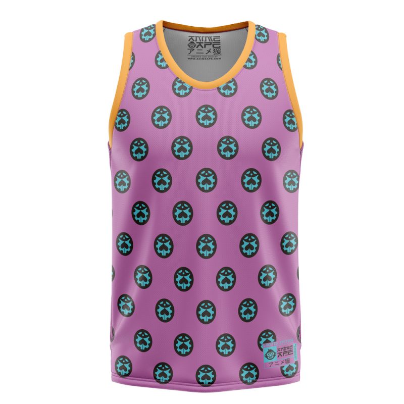 Giorno Giovanna Anime Jojo's Bizarre Adventure Basketball Jersey