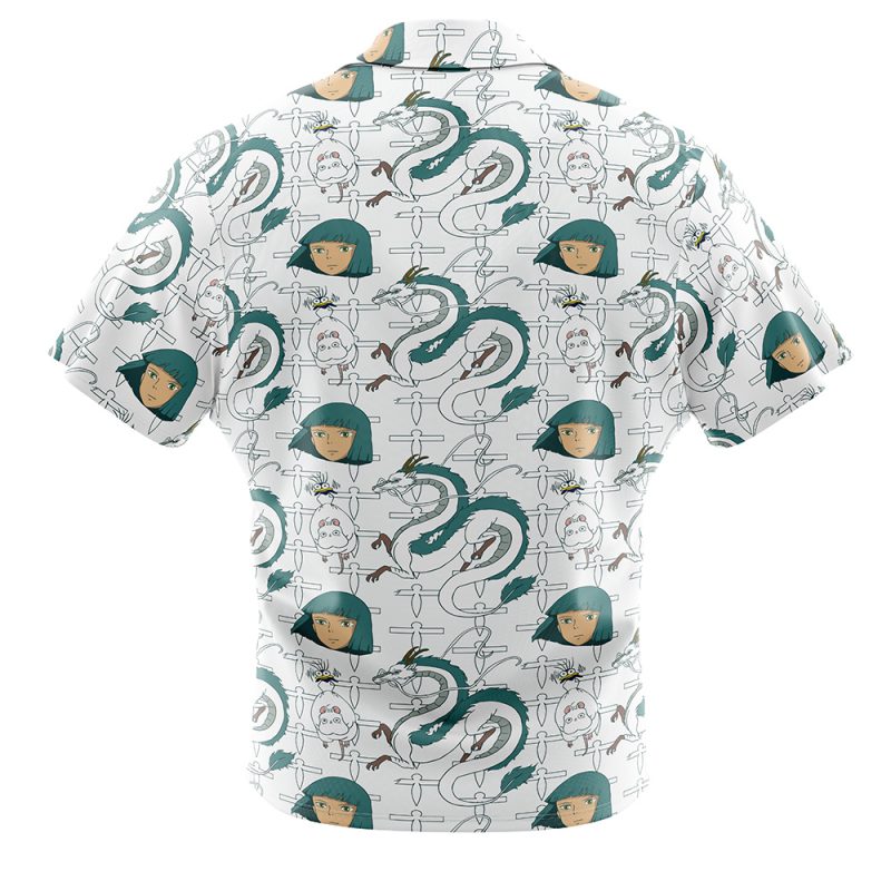 Haku Spirited Away Button Up Hawaiian Shirt - Image 2