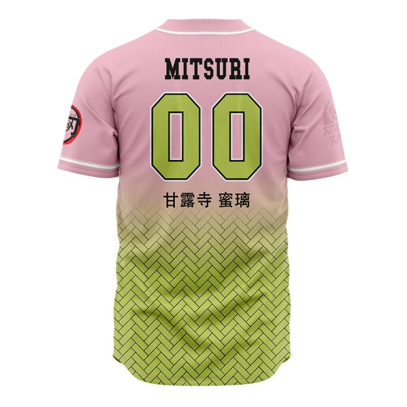 Hashira Mitsuri Kanroji Demon Slayer Baseball Jersey
