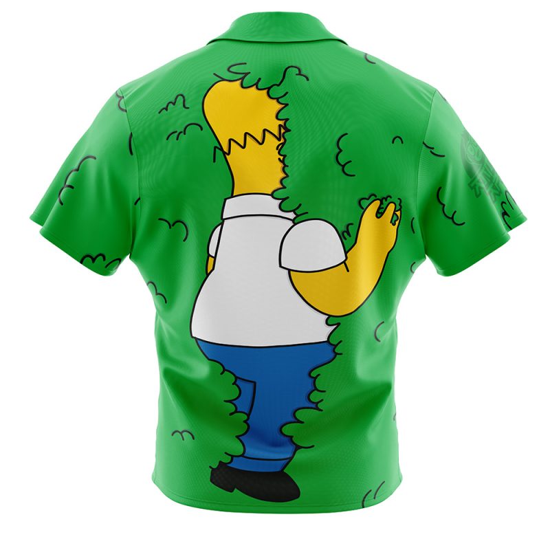 Homer Bush Meme The Simpsons Button Up Hawaiian Shirt - Image 2