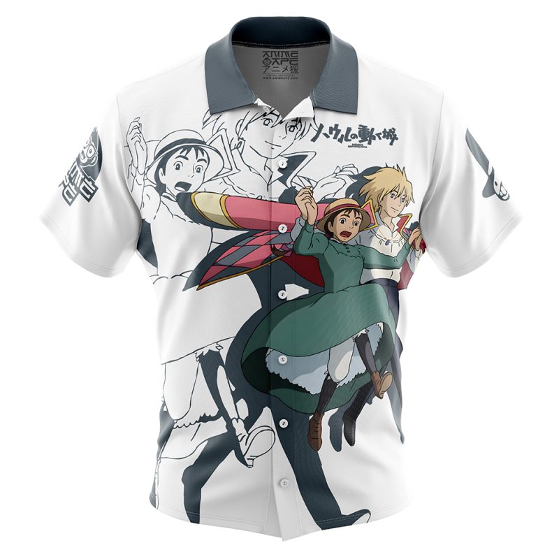 Howl's Moving Castle Button Up Hawaiian Shirt