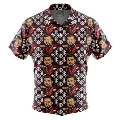 Laughing Leo DiCaprio Meme Button Up Hawaiian Shirt