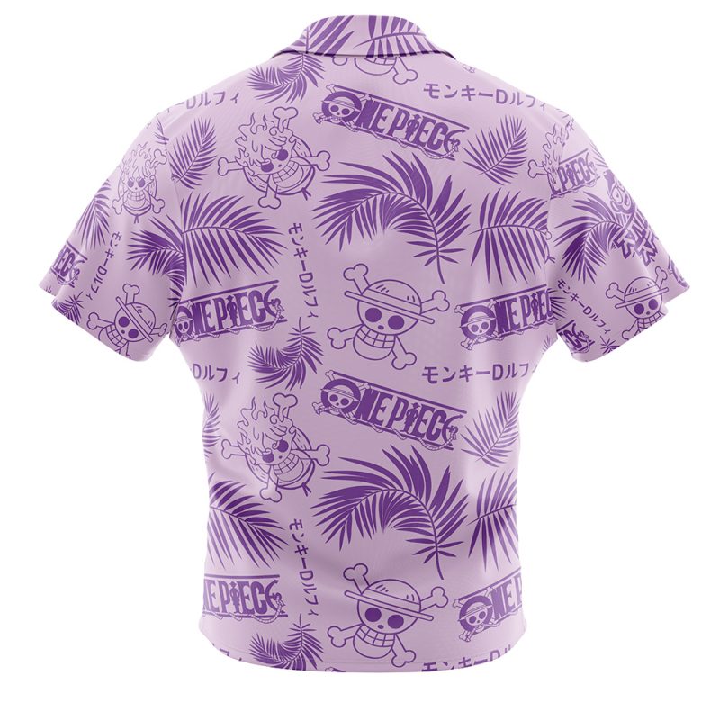 Luffy Gear 5 Aloha One Piece Button Up Hawaiian Shirt - Image 2