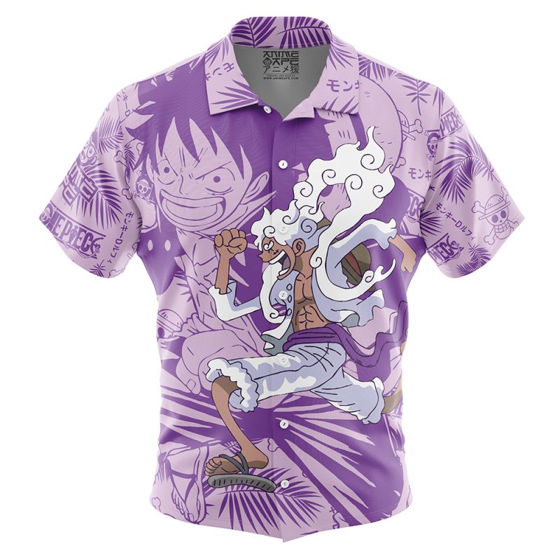 Luffy Gear 5 Aloha OP Button Up Hawaiian Shirt