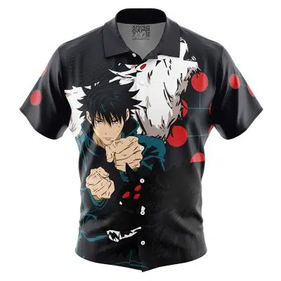 Megumi Fushiguro Jujutsu Kaisen Button Up Hawaiian Shirt