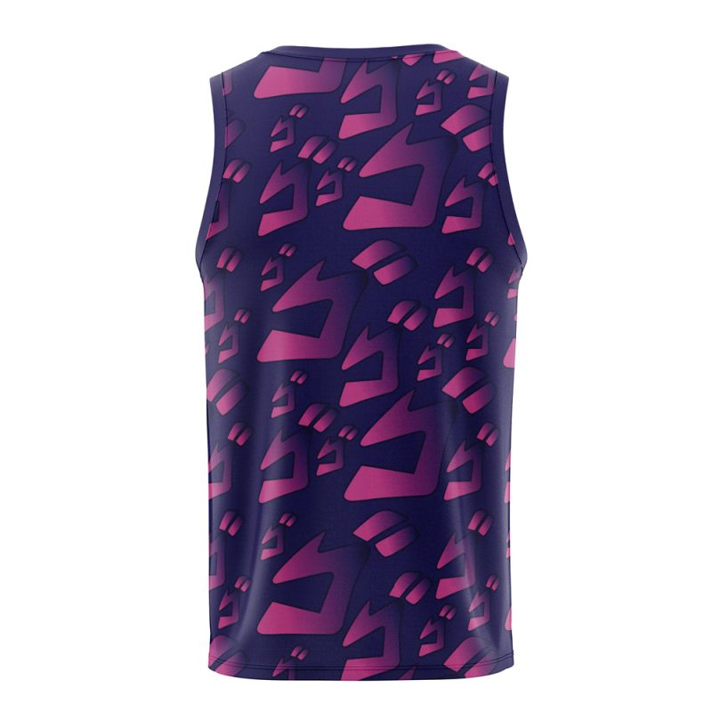 Menacing Aura Jojo's Bizarre Adventure Basketball Jersey - Image 2