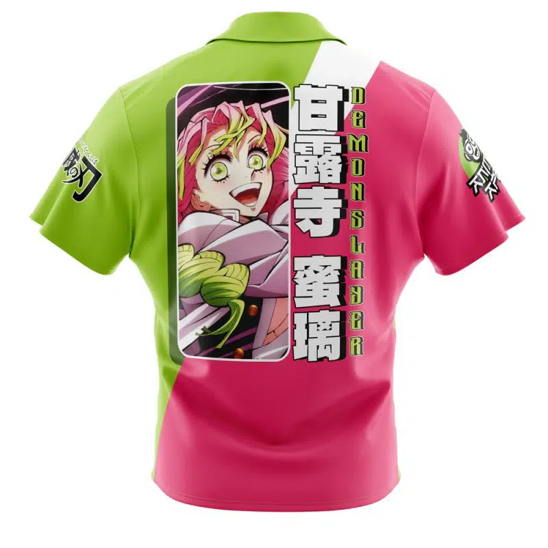 Mitsuri Kanroji V2 Demon Slayer Button Up Hawaiian Shirt - Image 2