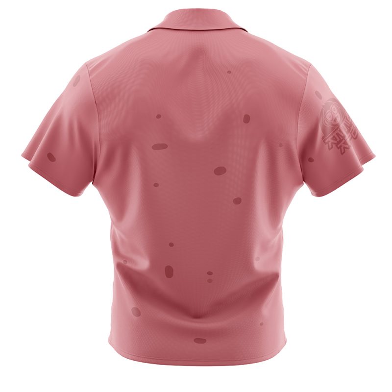 Cute Face Patrick Spongebob Squarepants Button Up Hawaiian Shirt - Image 2