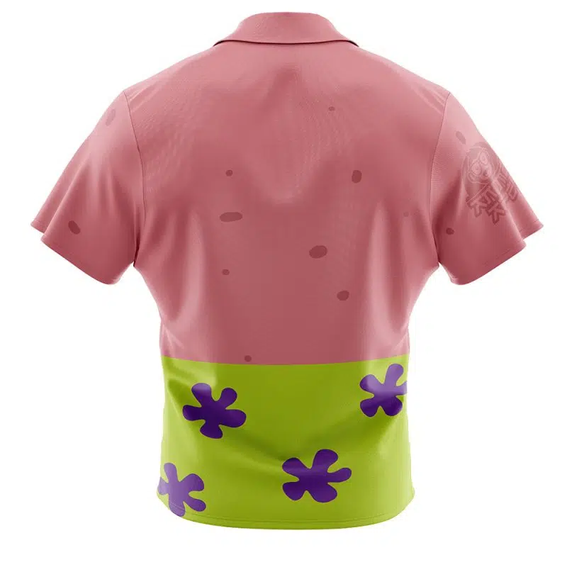 Cute Patrick Spongebob Squarepants Button Up Hawaiian Shirt - Image 2