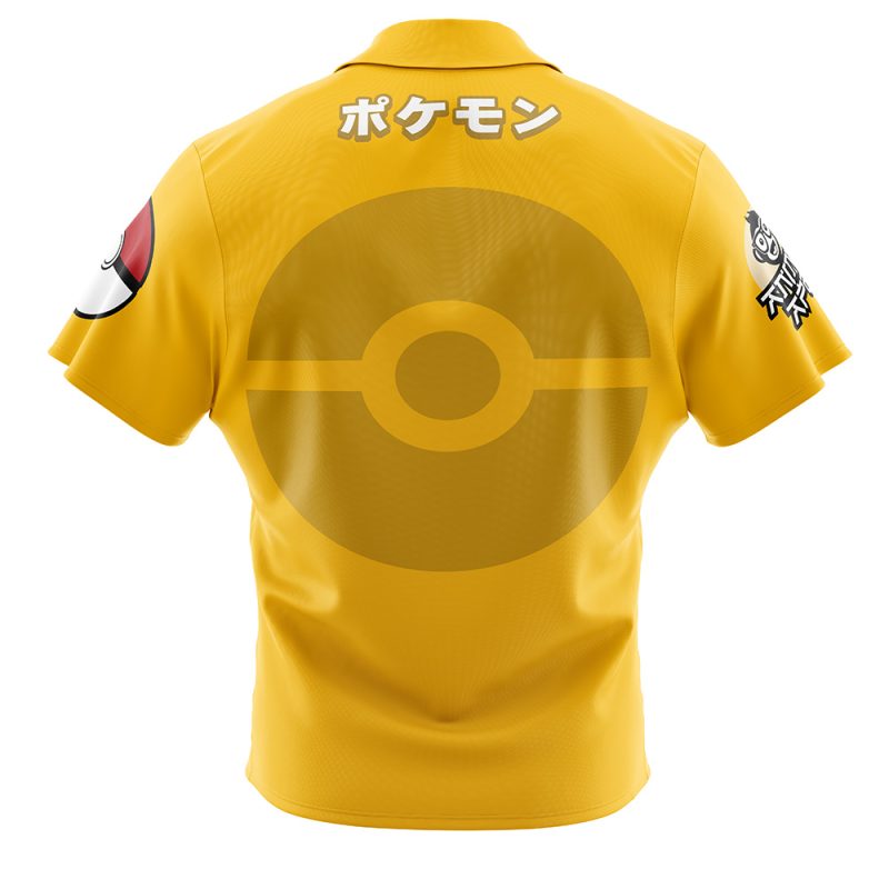 Psyduck Face Pokemon Button Up  Hawaiian Shirt - Image 2