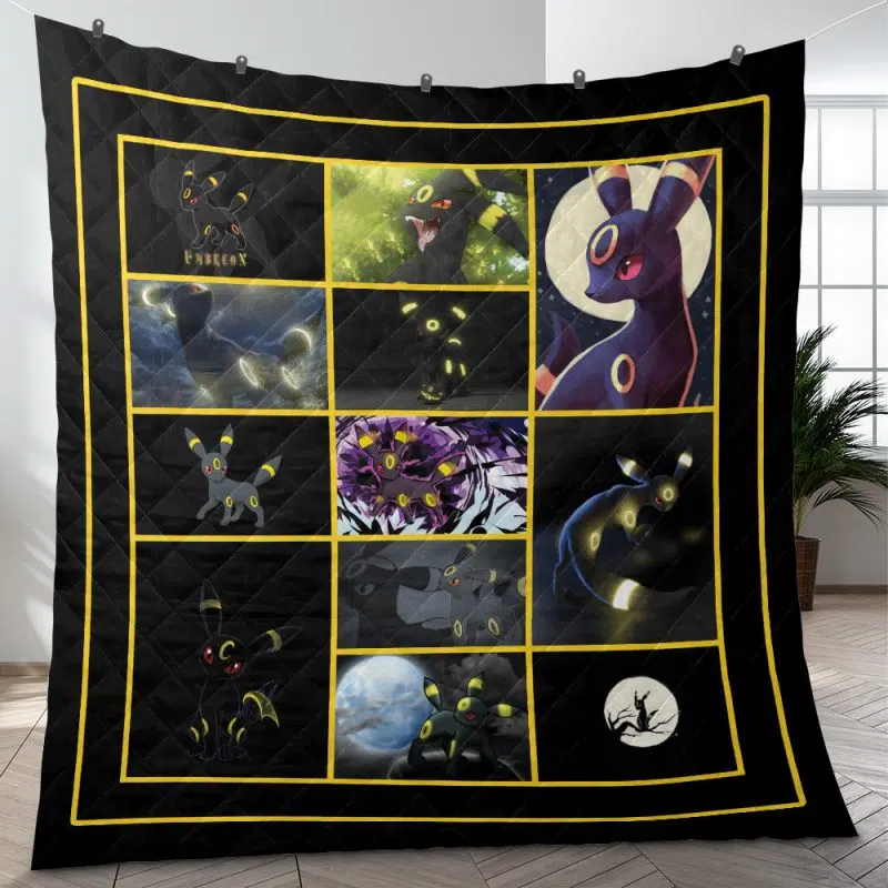 Umbreon Collage Pokemon Quilt Blanket