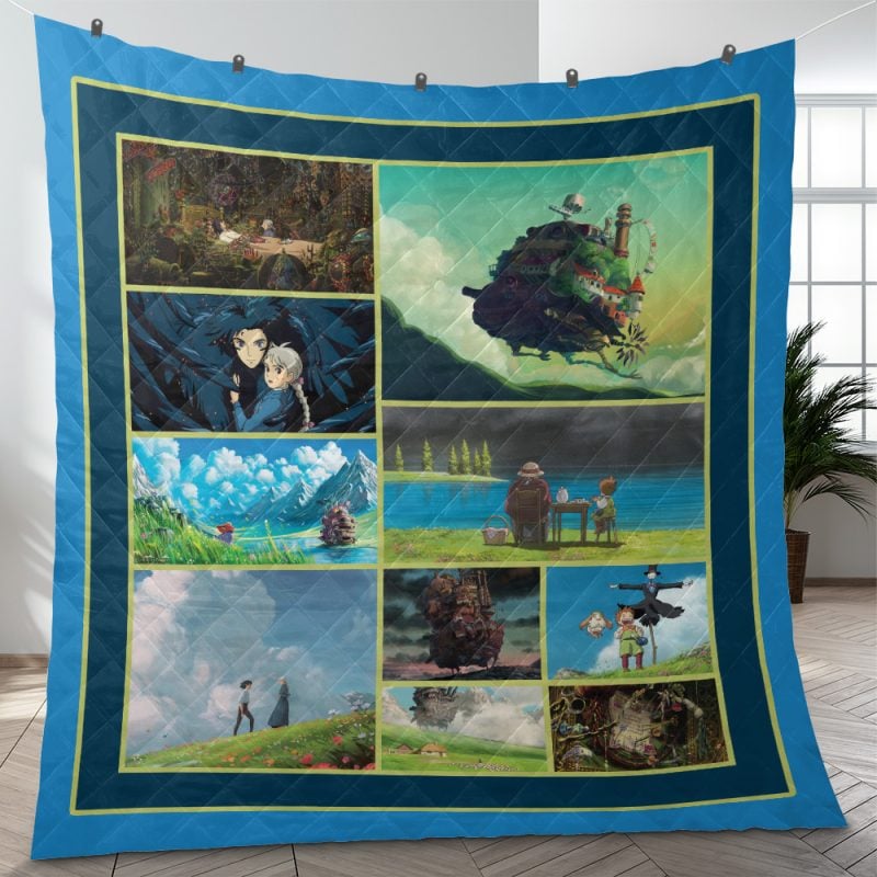 Howl’s Moving Castle Studio Ghibli Quilt Blanket