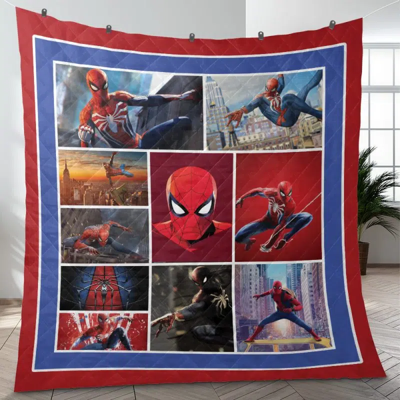 Spiderman Marvel Comics Quilt Blanket