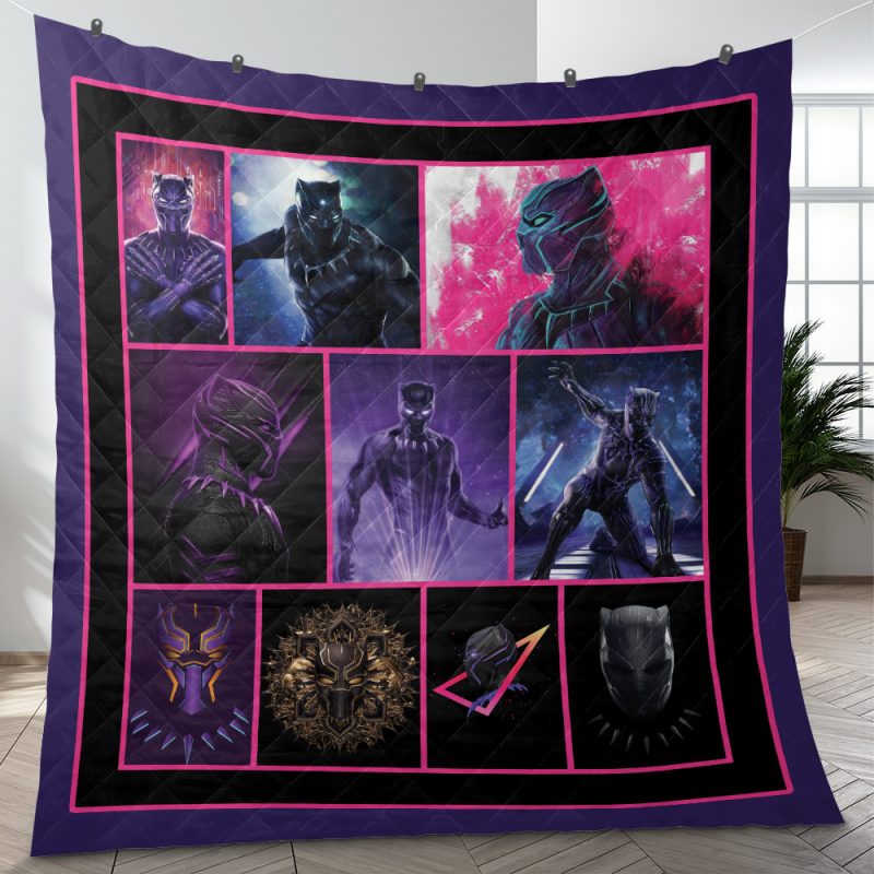 Black Panther Marvel Comics Quilt Blanket
