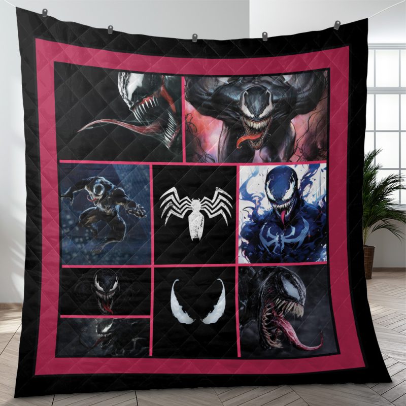 Venom Marvel Comics Quilt Blanket
