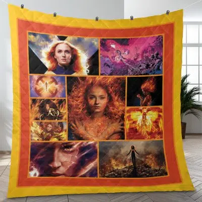 Dark Phoenix Marvel Comics Quilt Blanket