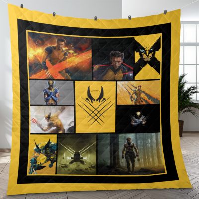 Wolverine Marvel Comics Quilt Blanket