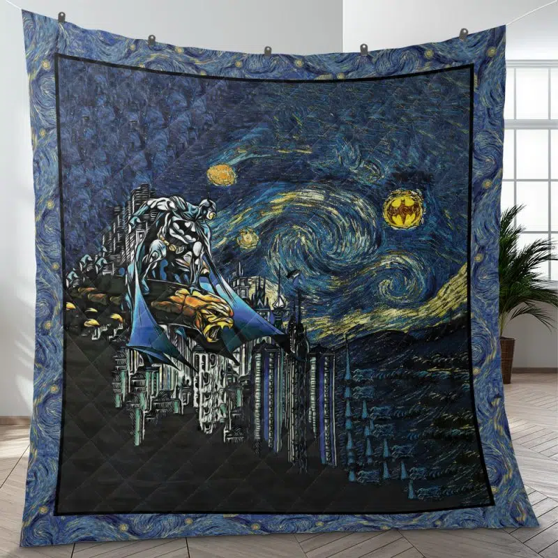Batman Starry Night Quilt Blanket