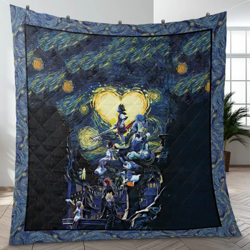 Kingdom Hearts Starry Night Quilt Blanket