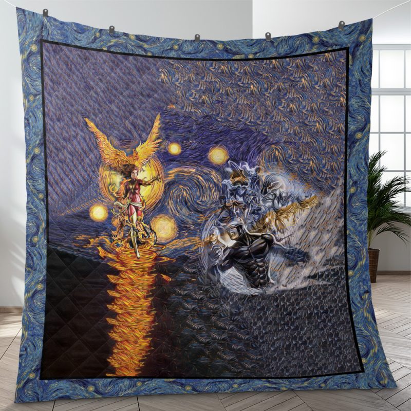 Dark Phoenix X-Men Starry Night Quilt Blanket