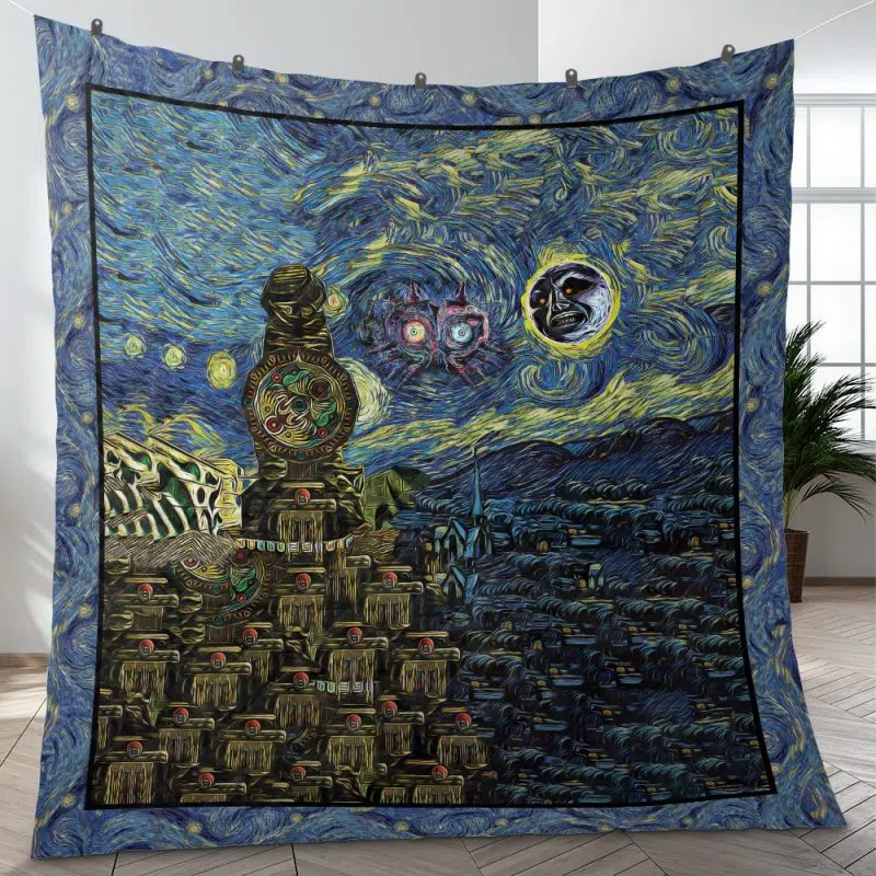 Majora's Mask Zelda Starry Night Quilt Blanket