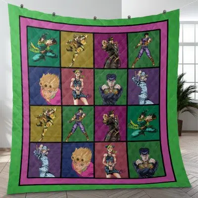 All Jojo's Bizarre Adventure Quilt Blanket