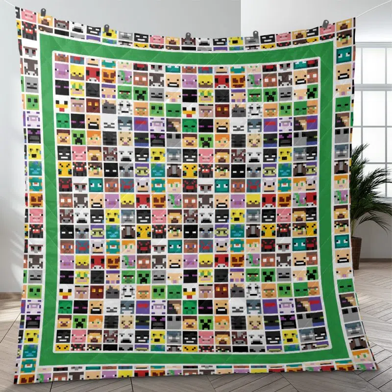 Minecraft Quilt Blanket