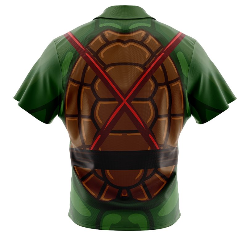 Raphael Teenage Mutant Ninja Turtles Button Up Hawaiian Shirt - Image 2