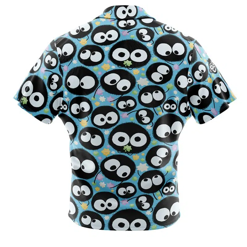 Soot Sprites Spirited Away Button Up Hawaiian Shirt - Image 2