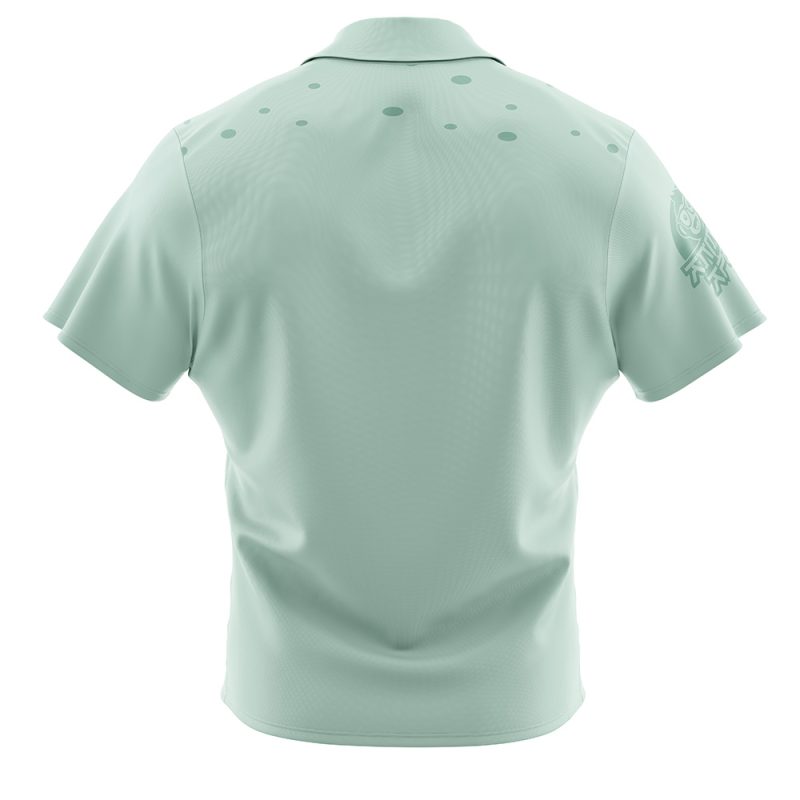 Squidward Face Spongebob Squarepants Button Up Hawaiian Shirt - Image 2