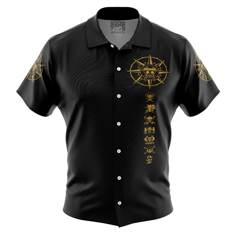 Straw Hat Grand Fleet OP Button Up Hawaiian Shirt
