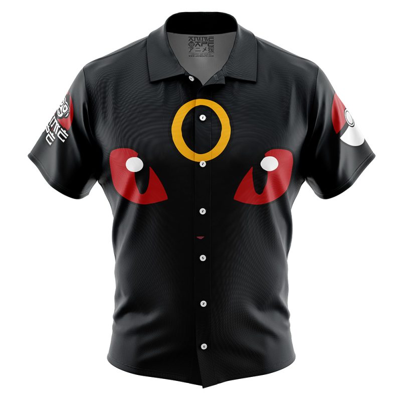 Umbreon Face Pokemon Button Up Hawaiian Shirt