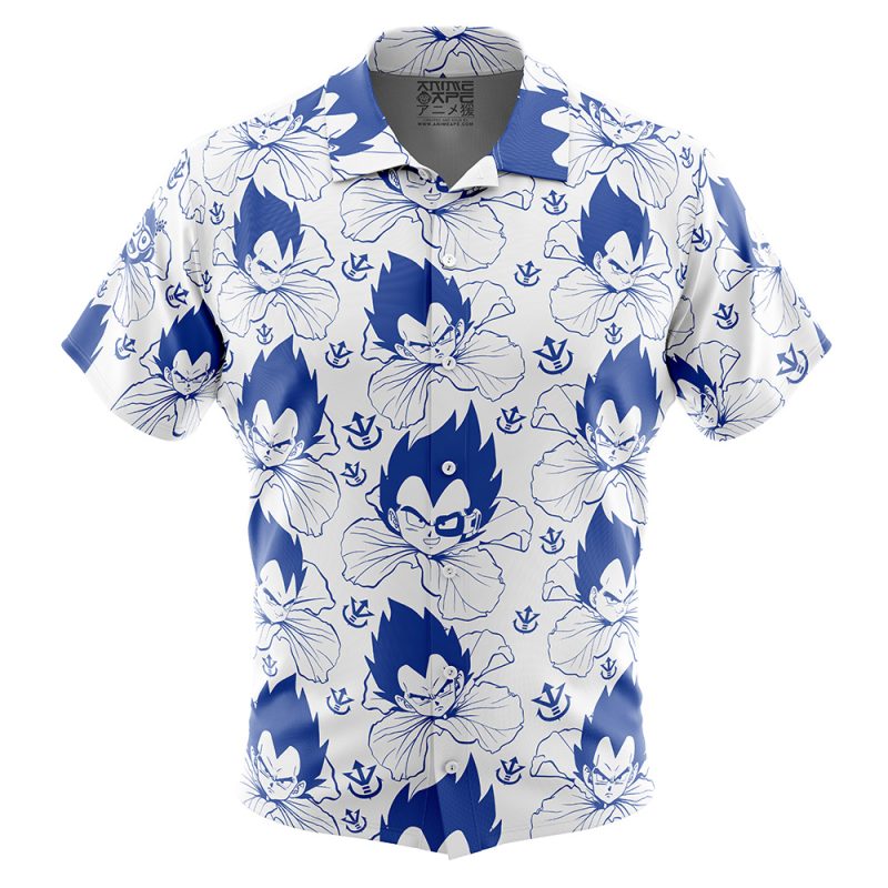 Vegeta Blue DBZ Button Up Hawaiian Shirt