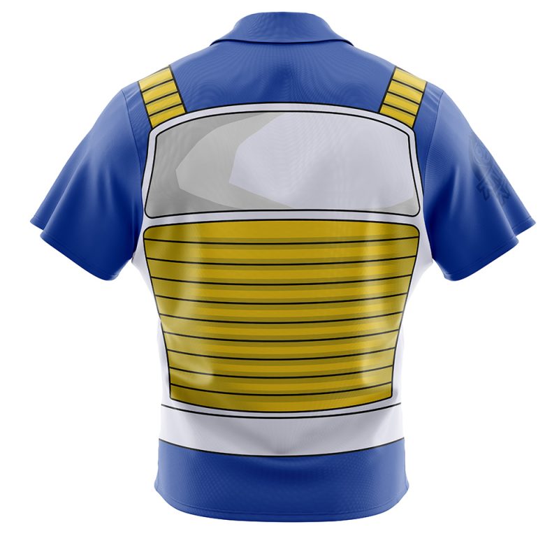 Vegeta Saiyan Armor Dragon Ball Z Button Up Hawaiian Shirt - Image 2
