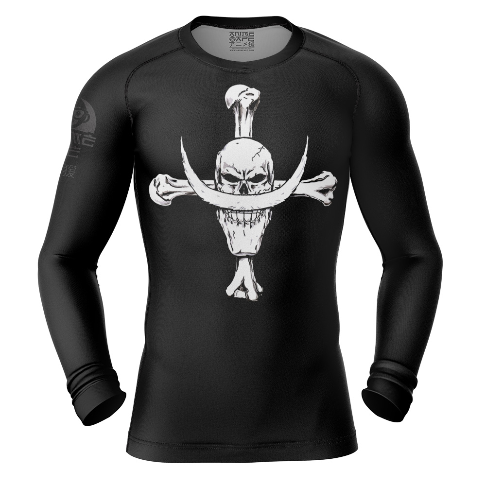 Whitebeard Skull One Piece Long Sleeve Rash Guard