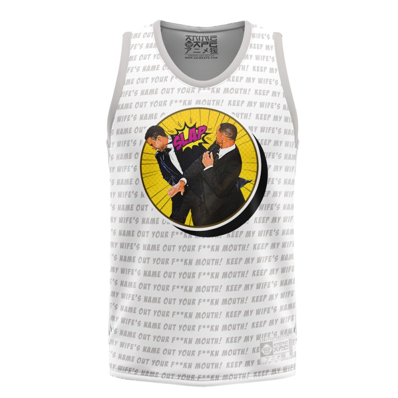 Will Smith Slaps Chris Rock Pop Culture Basketball Jersey