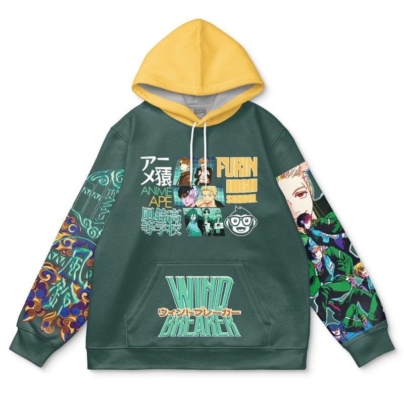 Bofurin Wind Breaker Streetwear Hoodie - Image 2