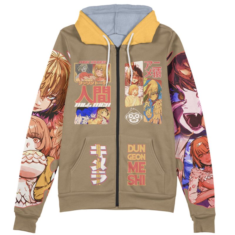Falin Touden Delicious in Dungeon Streetwear Zip Hoodie Jacket - Image 2