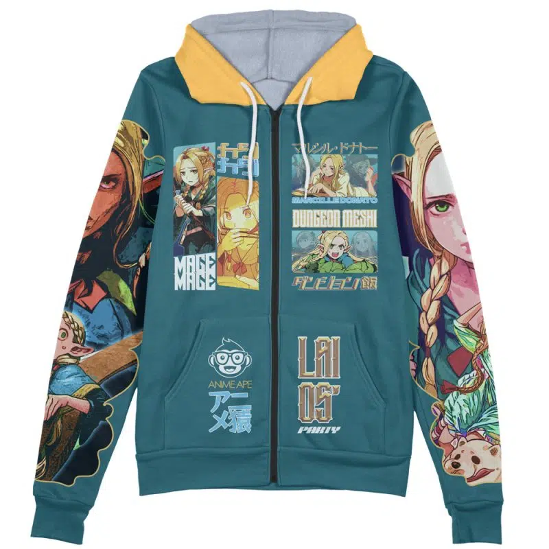 Marcille Donato Delicious in Dungeon Streetwear Zip Hoodie Jacket - Image 2