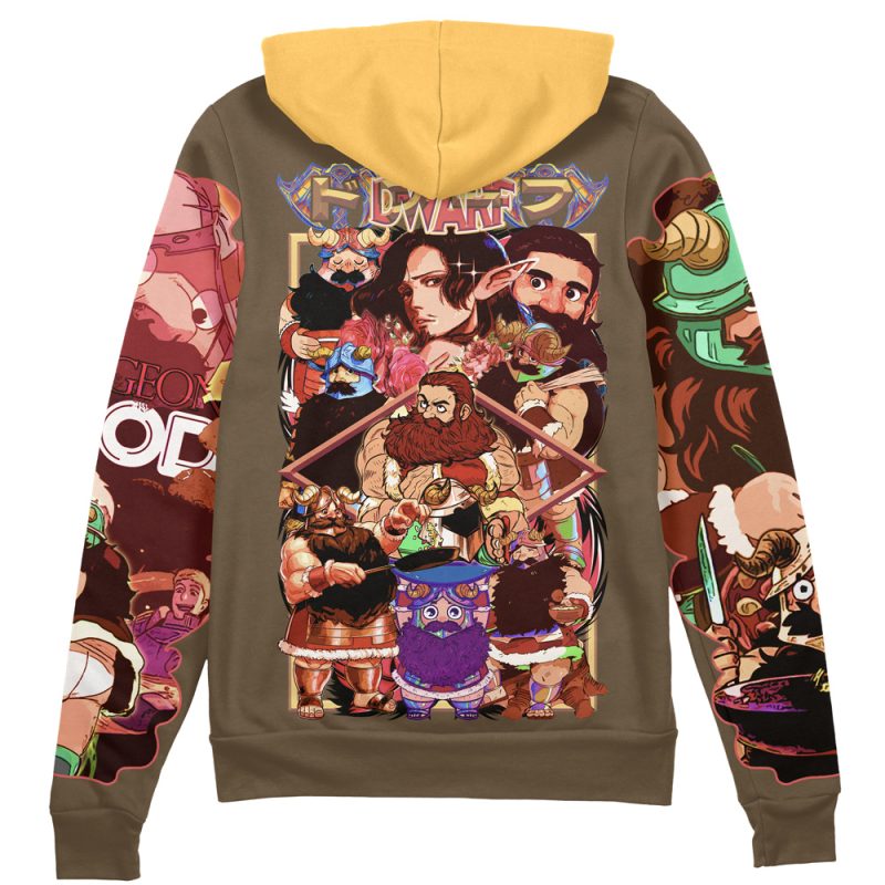 Senshi Delicious in Dungeon Streetwear Zip Hoodie Jacket